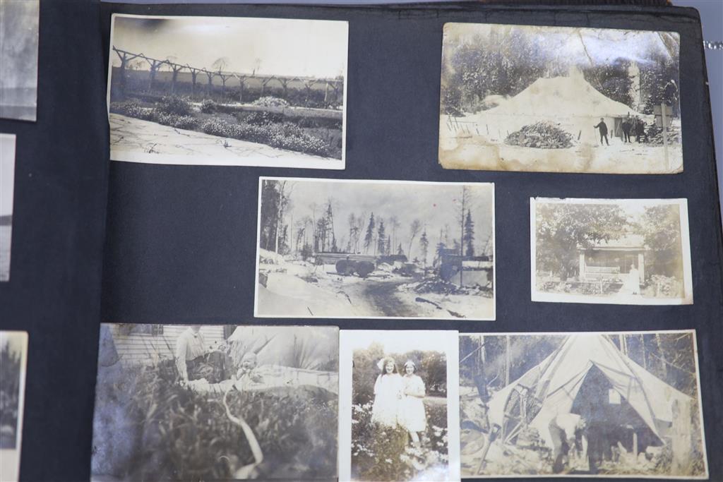 Two photograph albums including Quebec, The Canadian Northern Railway System etc.